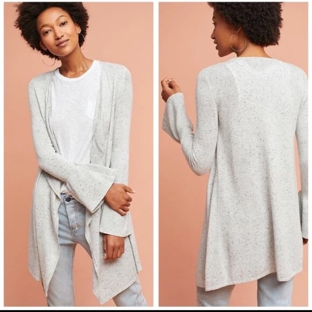 Anthropologie Moth Bell Sleeve Waterfall Cardigan‎ Size M